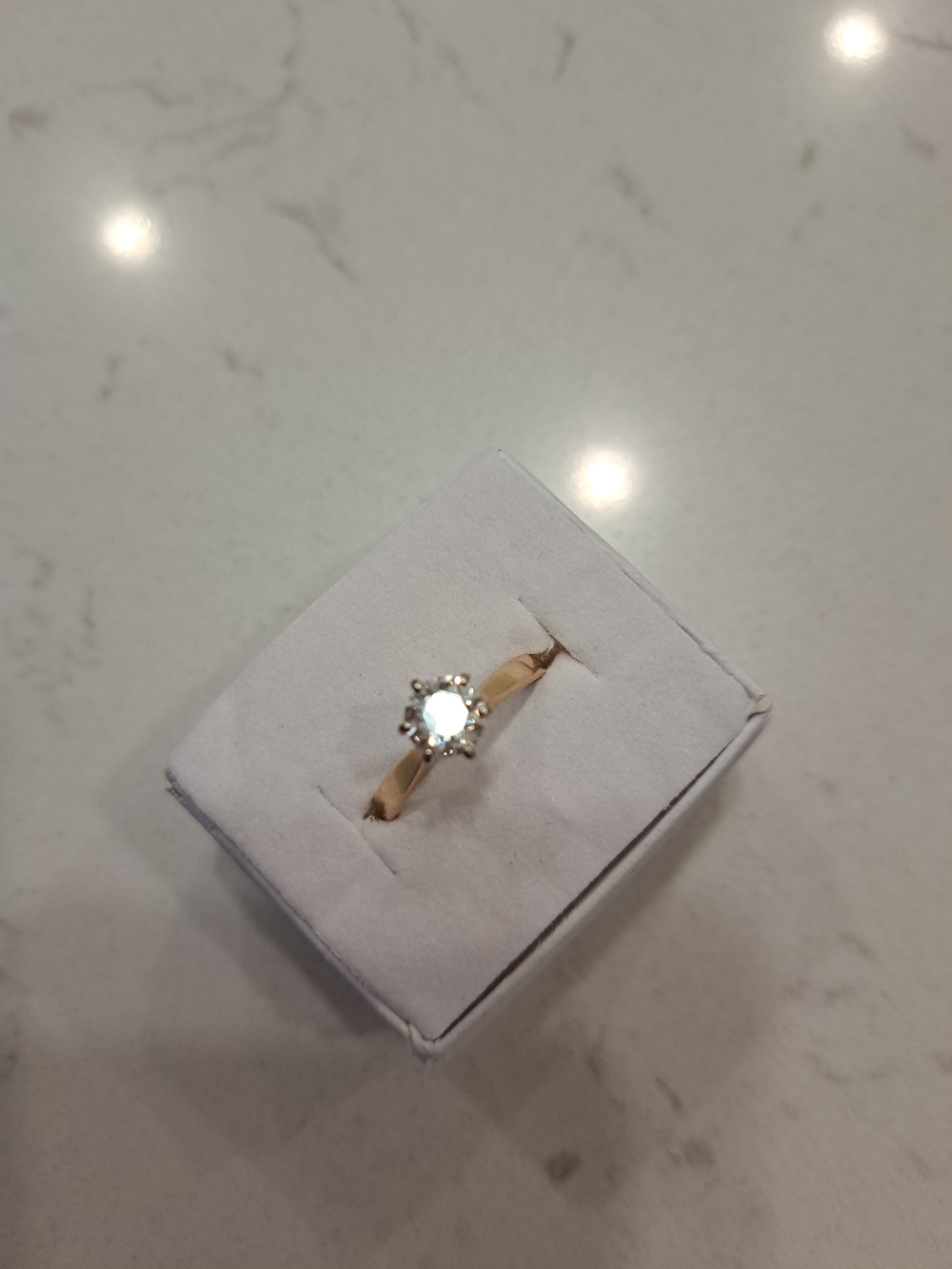 Classic Diamond Solitaire Engagement Ring. 14k .92 Tcw